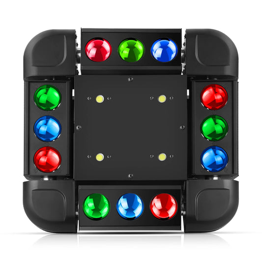 Moving Head 150W RGBW discolicht Partylicht dmx512 Bühnenlichter Party lichter Stroboskoplicht für DJ Bars Club Hochzeit Weihnachten