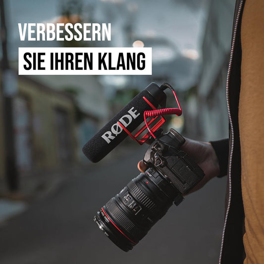 RØDE VideoMic GO Richtmikrofon zur Kameramontage für Videoaufnahmen und Content Creation