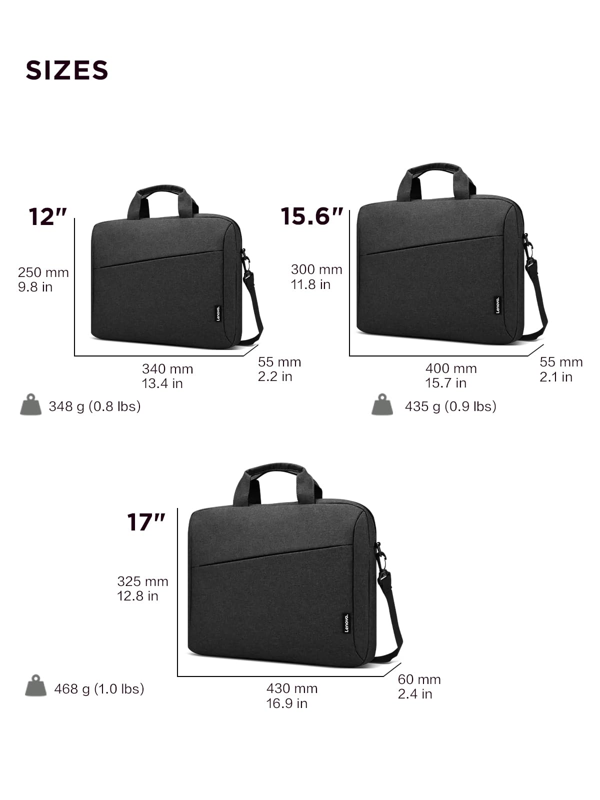 Lenovo [Tasche] 15,6 Zoll Casual Topload Laptop Tasche T210 (wasserabweisend), works with Chromebook (WWCB), schwarz, 435 g (0.90 lbs)
