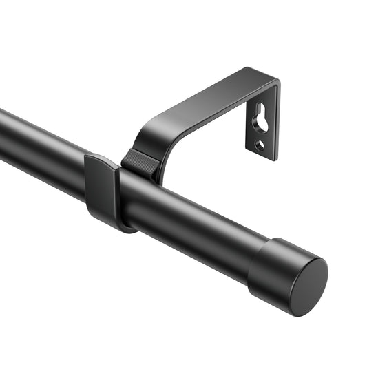 Ausziehbare Gardinenstangen 76-280cm, Dia 19mm Verstellbare Gardinenstange mit Kappenknäufen für Ösenvorhänge, Elegante Dekorative Vorhangstangen für Schlafzimmer