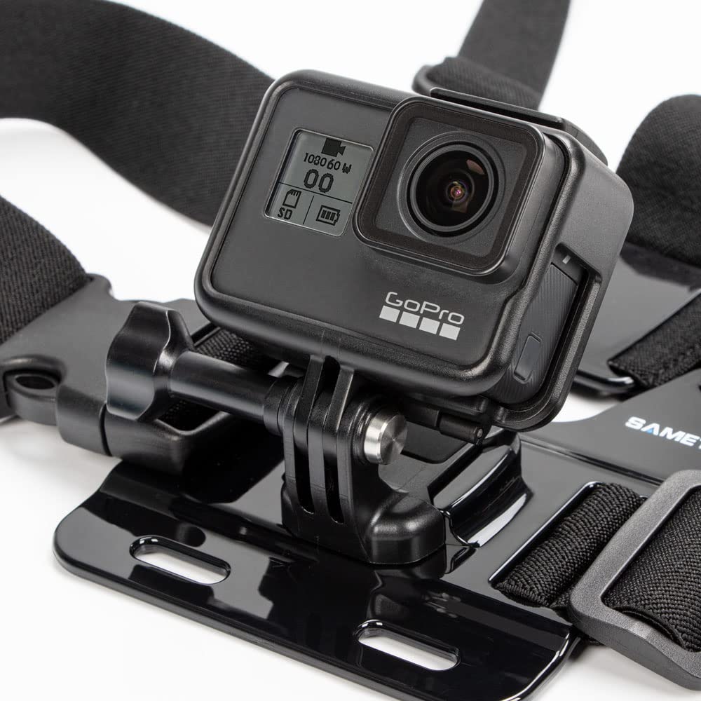 Sametop Brustgurt Chesty Brusthalterung Chest Mount Strap Harness Kompatibel mit GoPro Hero 13 12 11 10 9 8 7 6 5 4 Session Max DJI Osmo Action Kameras