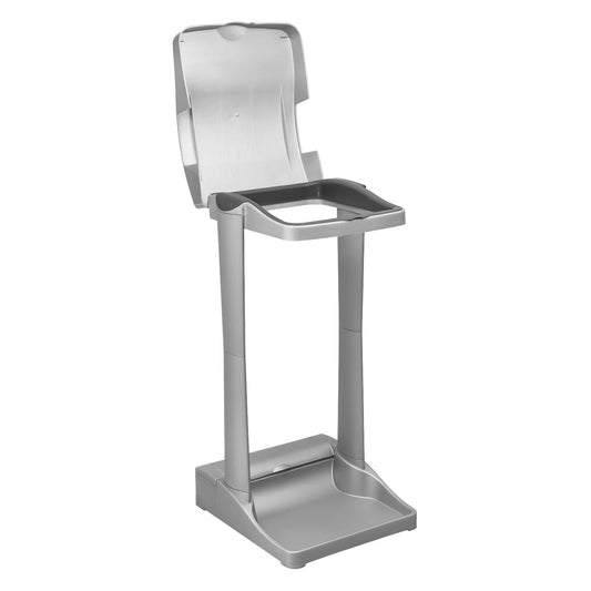 keeeper System-Müllsackständer mit integriertem Aufbewahrungsfach, 60-120 l, Ole, Silber