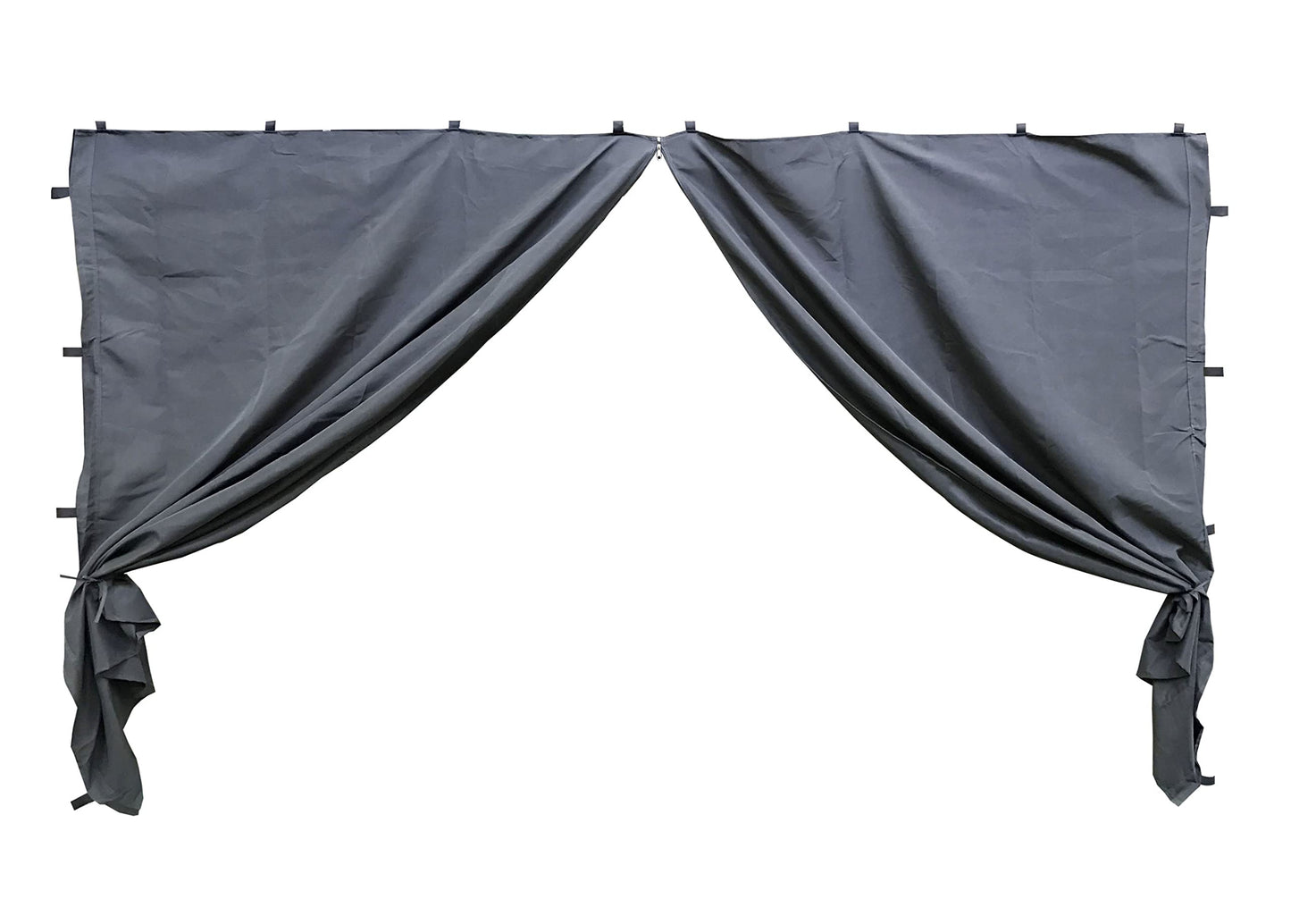 QUICK STAR 2 Seitenteile mit RV für Pavillon 3x4m Seitenwand Anthrazit RAL 7012