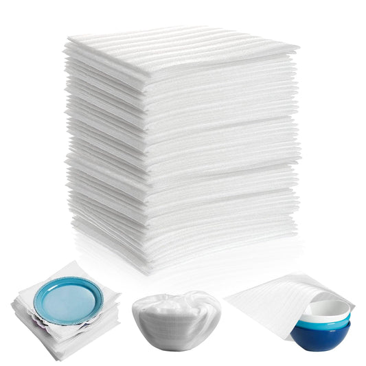 Verpackungsmaterial Luftpolsterfolie Umzug 100Stk Schaumfolie für Umzugskartons Kartons Geschirr Gläser Weinflaschen Versand(30 * 30cm) (Umzug 100Stk)