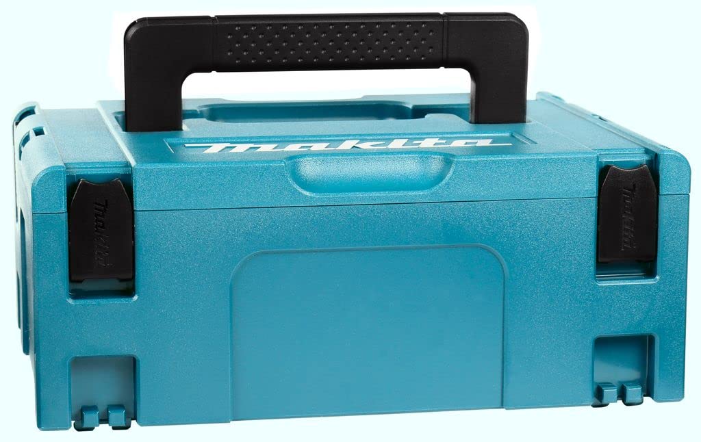 Makita 821550-0 MAKPAC Größe 2 Systemkoffer, Werkzeugkoffer, Transportkoffer, verknüpfbar an Koffersystem, mit Tragegriff, 395 x 295 x 163 mm (LxBxH)