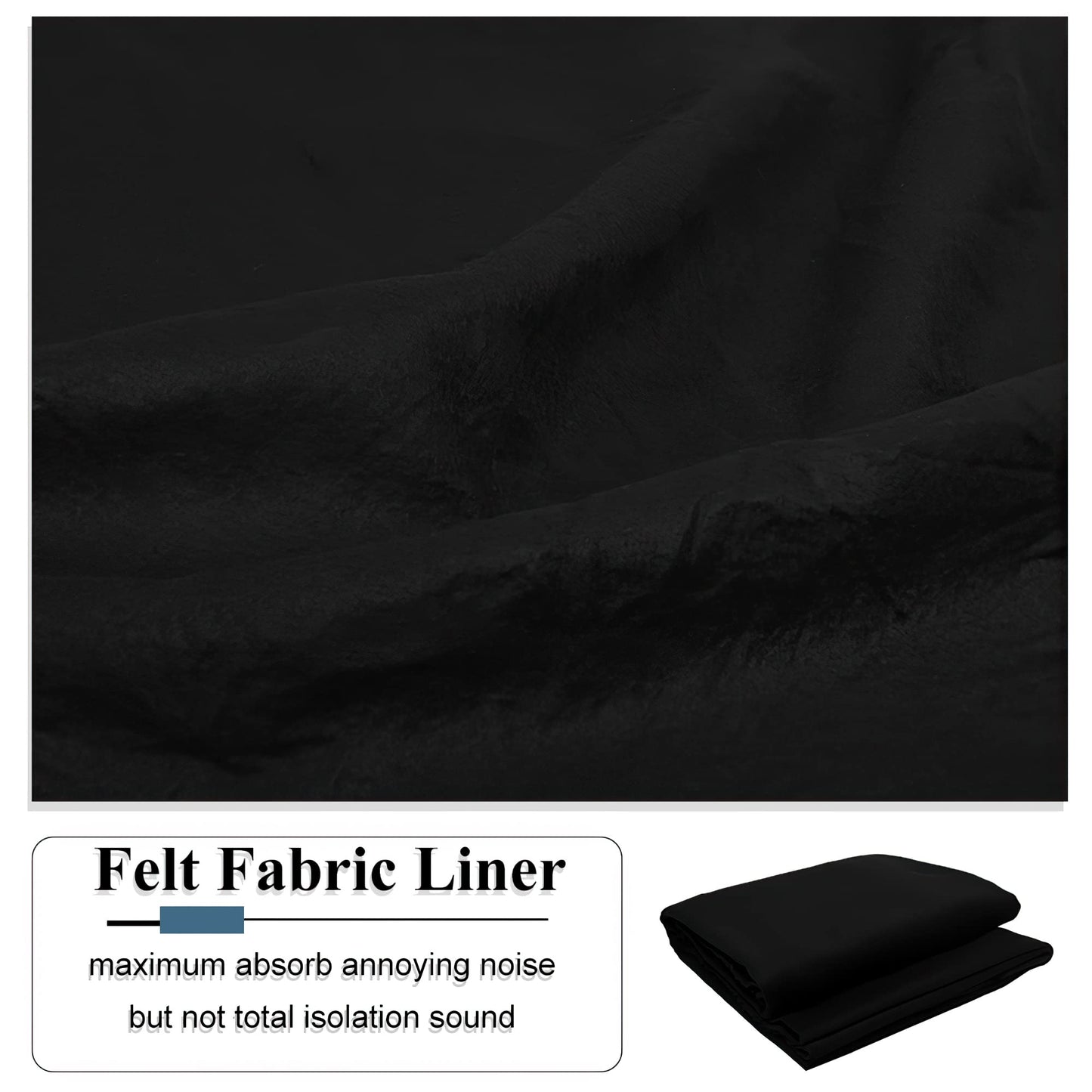 PONY DANCE Schallschutz Vorhang mit Filzfutter Dreilagige 100% Verdunklungsvorhänge mit Ösen 2er Set H 240 x B 132 cm Schlafzimmer Gardinen und Vorhänge Beige Blickdicht, Biscotti Beige