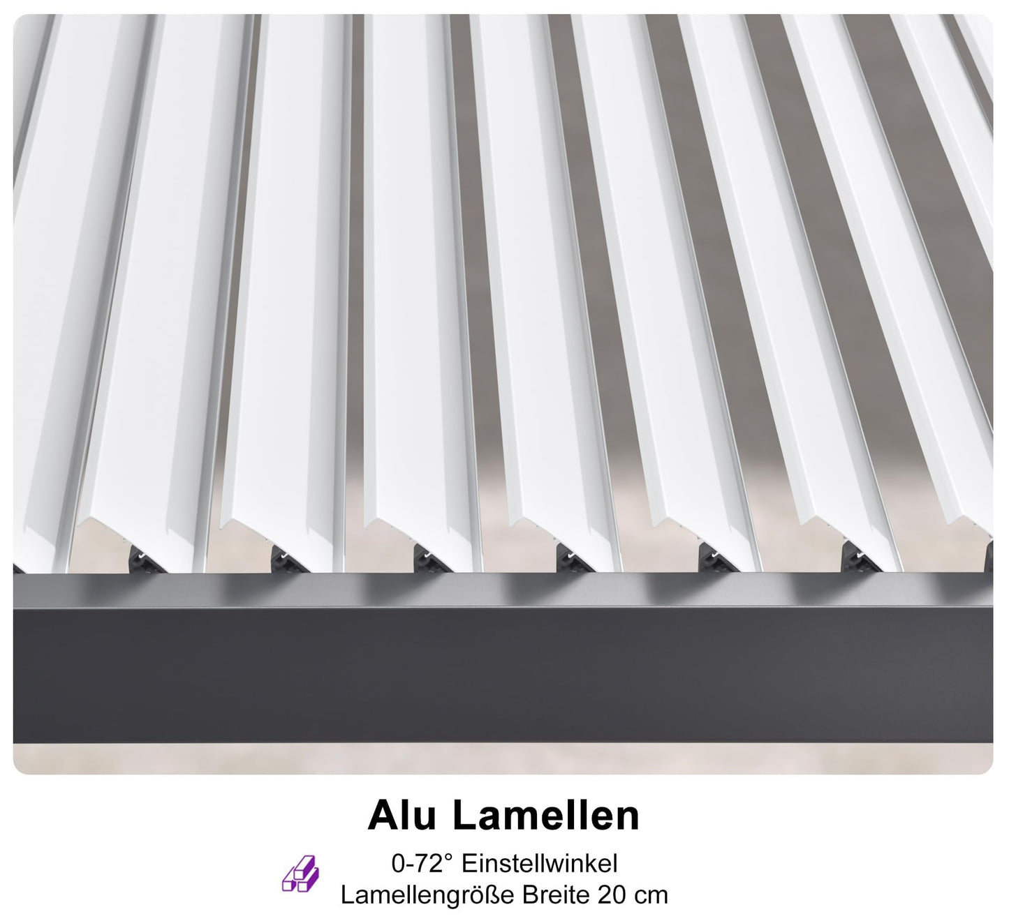 PURPLE LEAF Pavillon 3 x 4.2 m Wasserdicht Stabil Pergola mit Lamellendach Alu Terrassenüberdachung Hardtop Pavillon mit Moskitonetze und Vorhänge, Grauer Rahmen und Weißes Dach