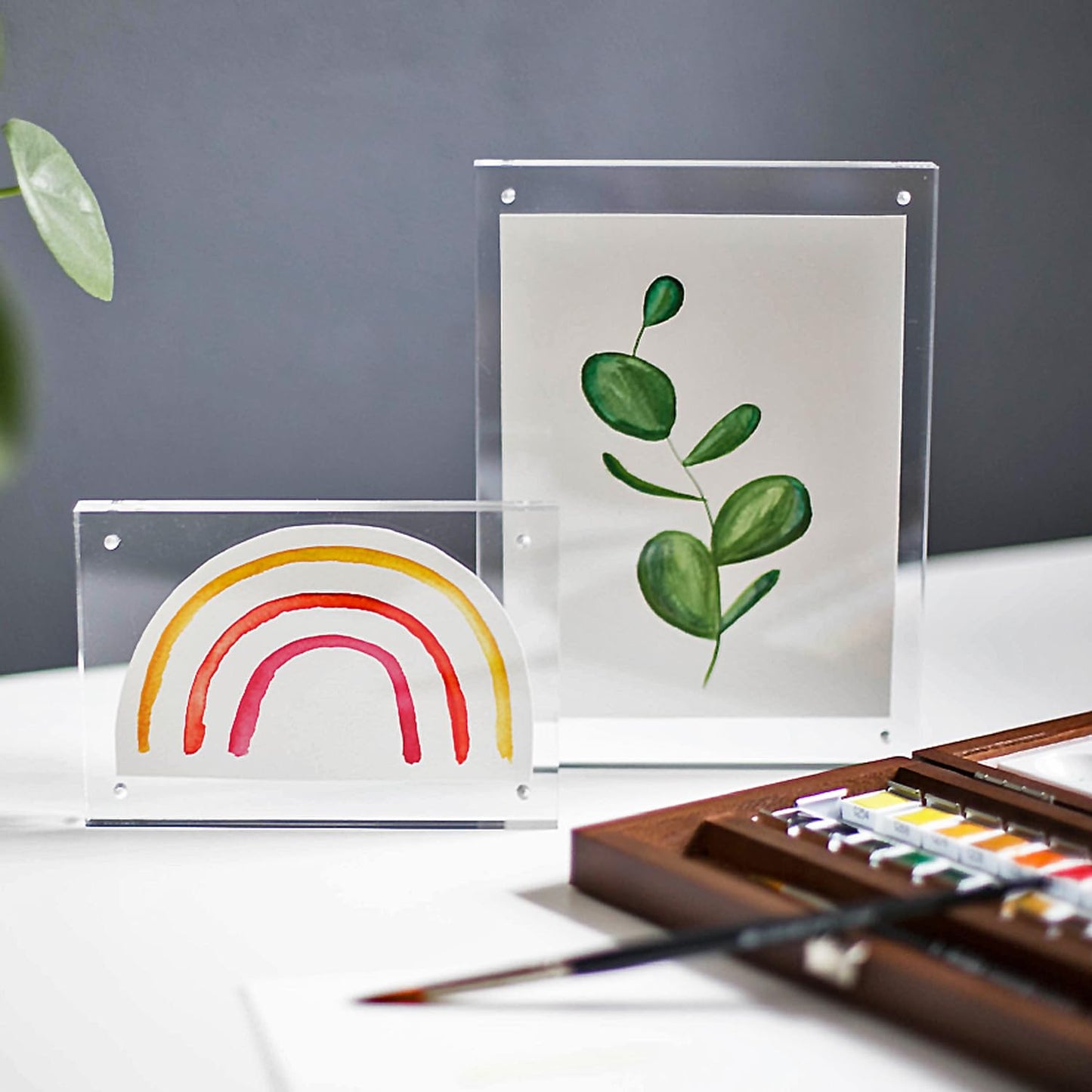 HMF 46972 Magnetischer Bilderrahmen aus Acrylglas | 10 x 15 cm | Transparent