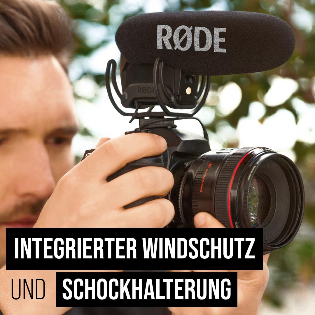 RØDE VideoMic Pro Professionelles Richtmikrofon mit Hochpassfilter und Pad für Videoaufnahmen und Content Creation (schwarz)