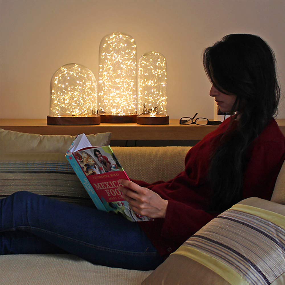 WEARXI Lichterkette Batterie, 10 Stück 2M 20 Mini LED Lichterkette mit Batterie, Lichterkette Innen, LED Lichterketten Batteriebetrieben, Lichterkette für Zimmer Deko, Hochzeitsdeko, Weihnachtsdeko