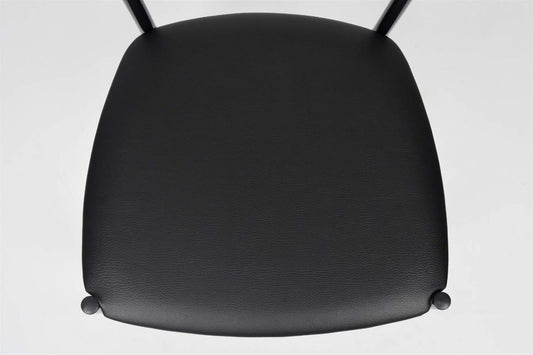 Tommychairs Elegance Stühle 4er Set Schwarz – Moderne Polsterstühle aus Italien