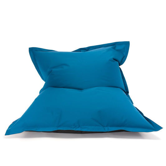 Ecopuf Sitzsack aus Polyester, wasserdicht, Größe L, Sitzsack für den Außenbereich, Füllung aus Polystyrolperlen, 170 x 135 cm