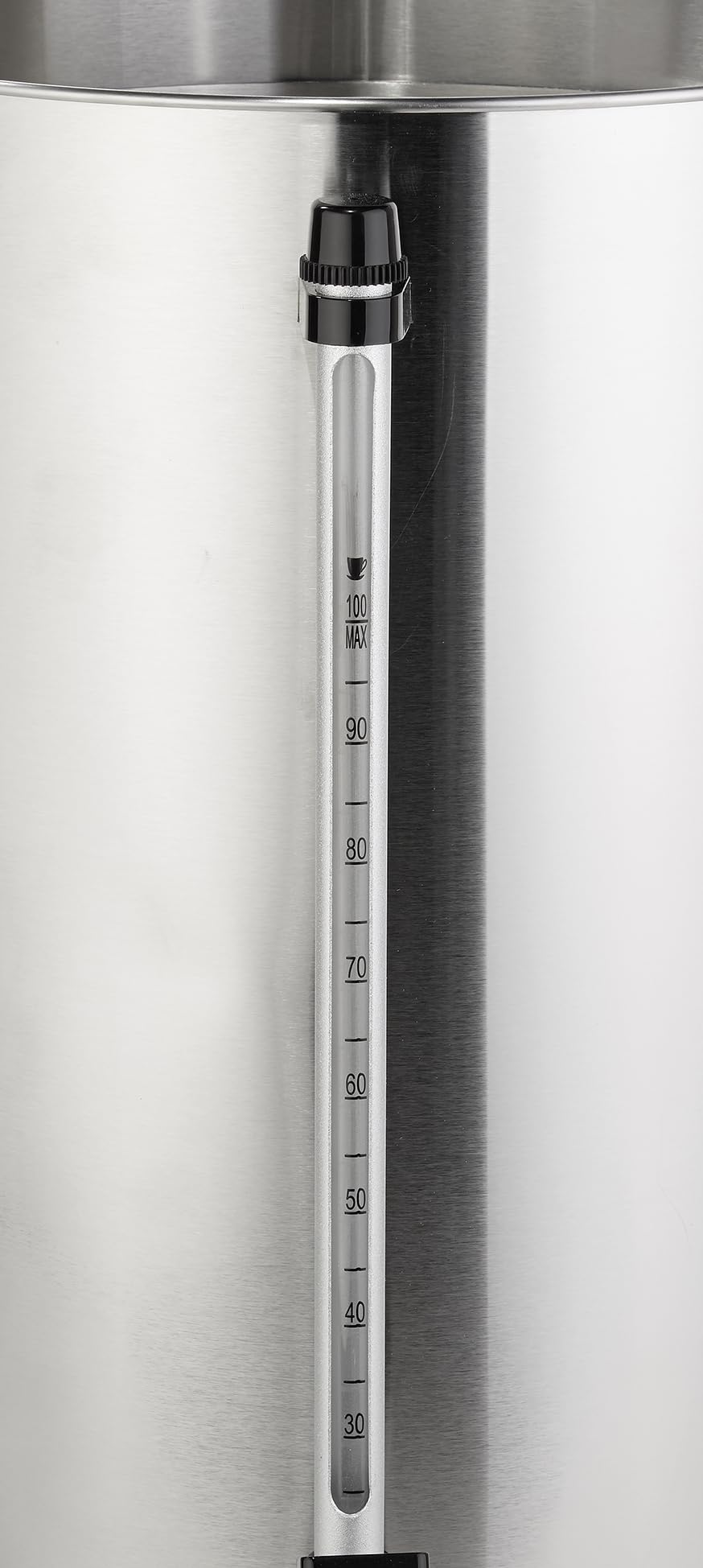 METRO Professional Kaffeemaschine GCM4015, 15 Liter, 100 Tassen, 1650 W, mit Filter, Warmhaltefunktion, Überhitzungsschutz, Füllstandsanzeige, Kühle Außenwand, Deckelverschluss, silber