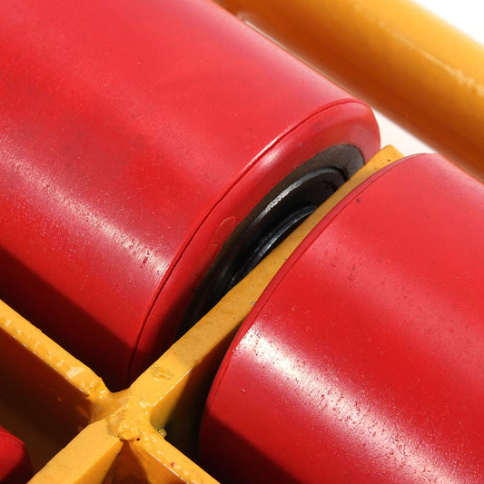 6T/13200lbs Maschinenbeweger Industrieller Maschinenbeweger mit 360°Rotation Cap Dolly Skate 4 Wheel Furniture Dolly Heavy Duty Dolly Skates Machinery Mover Industrial Moving Equipment (gelb)