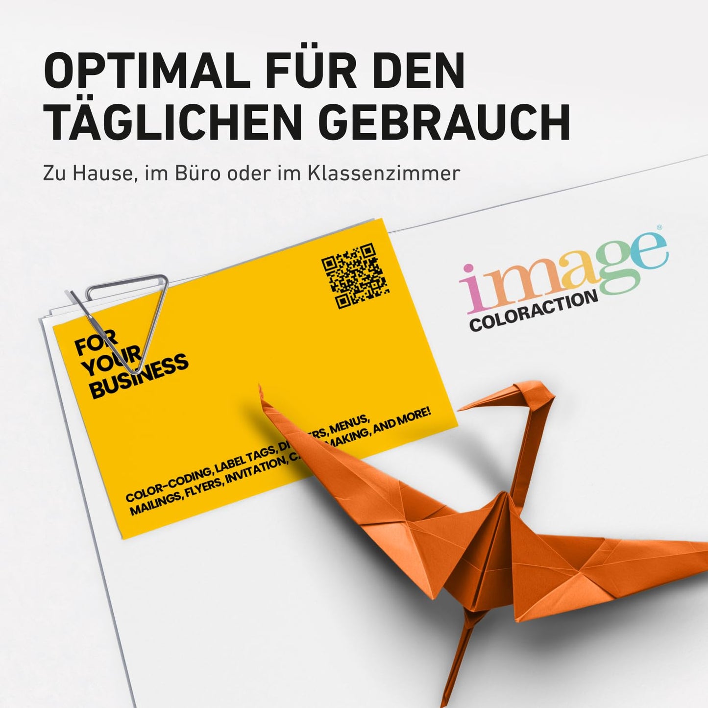 Image Coloraction Coral - farbiges Kopierpapier - DIN A4, 210 x 297 mm, 120 g/m² - buntes, holzfreies Druckerpapier für Kopierer - 250 Blatt - Rosa