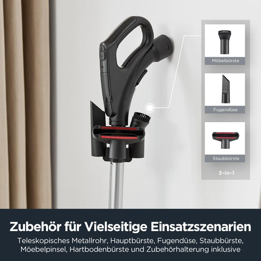 Eureka NEN300 Staubsauger mit Beutel 700W, 62 dB(A) Extreme Silence Bodenstaubsauger, Staubsauger Leistungsstarke mit Hygienefilter und Bodendüse für Hartboden, Parkett, Teppich, Fliesen, 2L