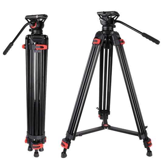 COMAN 188cm Kamera Stativ Robustes Professionelles Fotokamera Videostativ 360° Kugelkopf und 1/4'' Gewinde tragendes Gewicht 8kg Tragetasche Inklusive Schnellwechselplatte,tripod stative kamerastativ