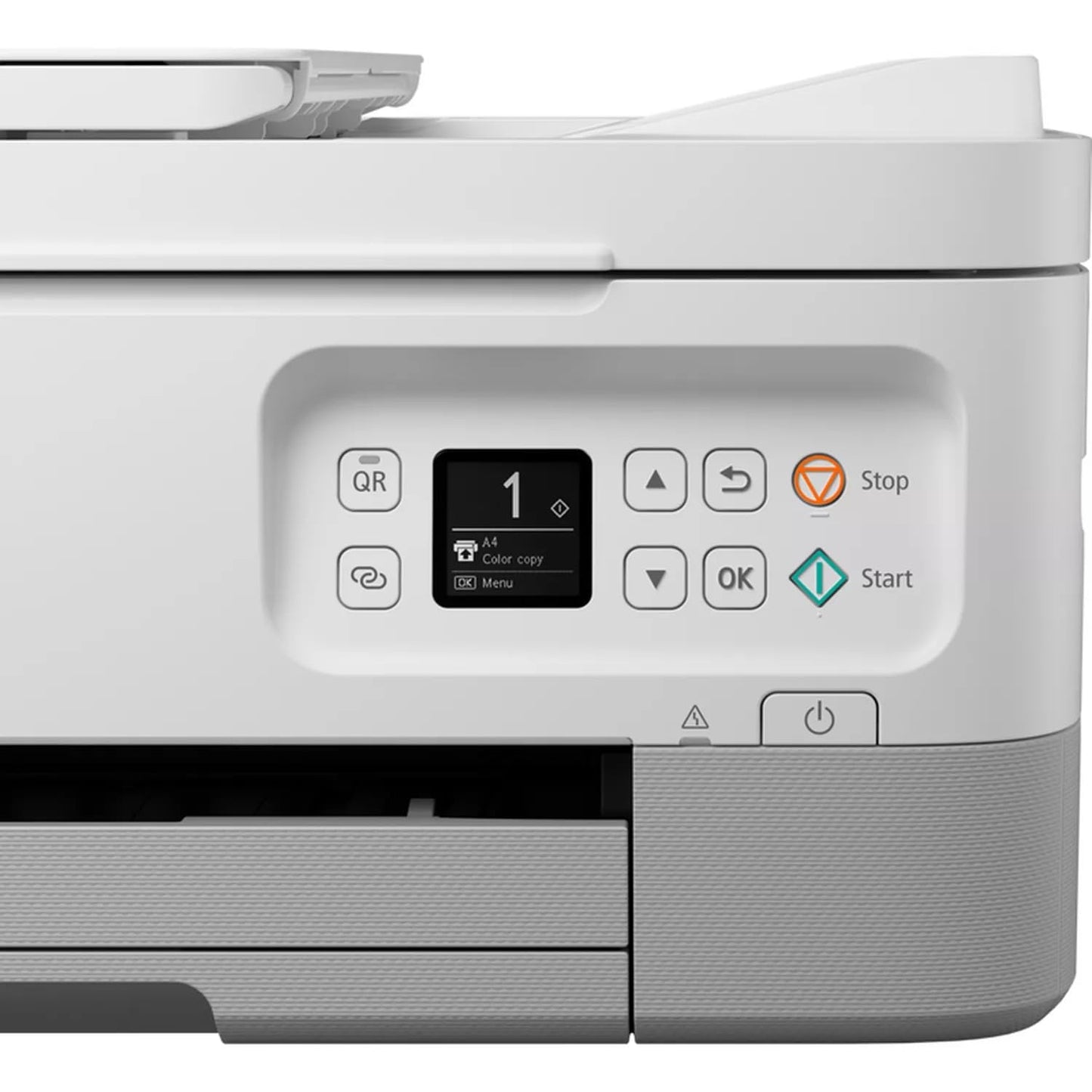 Canon PIXMA TS7451a Farbtintenstrahldrucker Multifunktionsdrucker DIN A4 (Scanner, Kopierer, Fotodrucker, OLED, 4.800 x 1.200 DPI, USB, WLAN, Print App, Duplexdruck, 2 Papierzuführungen), weiß, normal