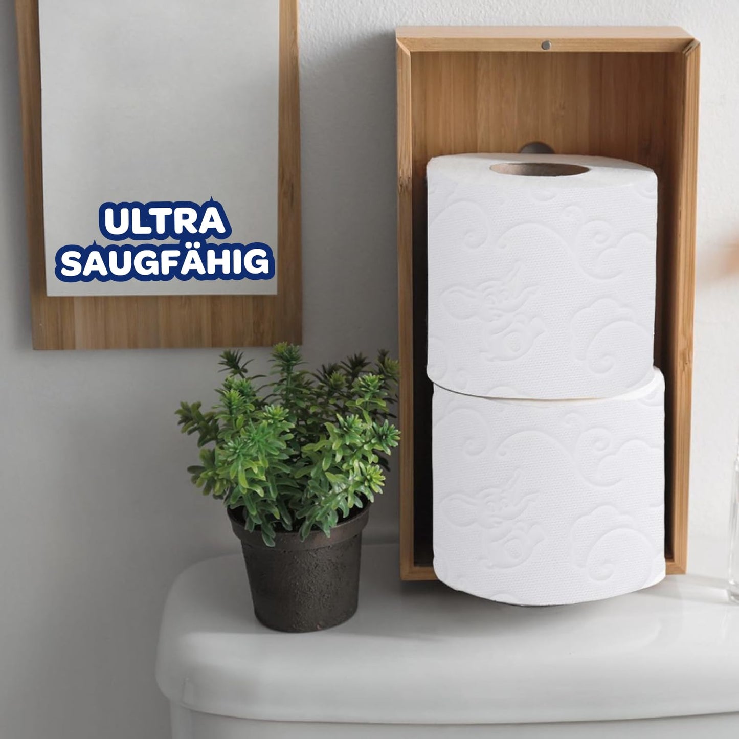Selpak Deluxe Toilettenpapier 3-lagig, 4160 Blatt Klopapier Mit Baumwollfasern, Extra Weich und Stark, Toilet Paper, Wc Papier, 96 Rollen (3 x 32 Rollen)