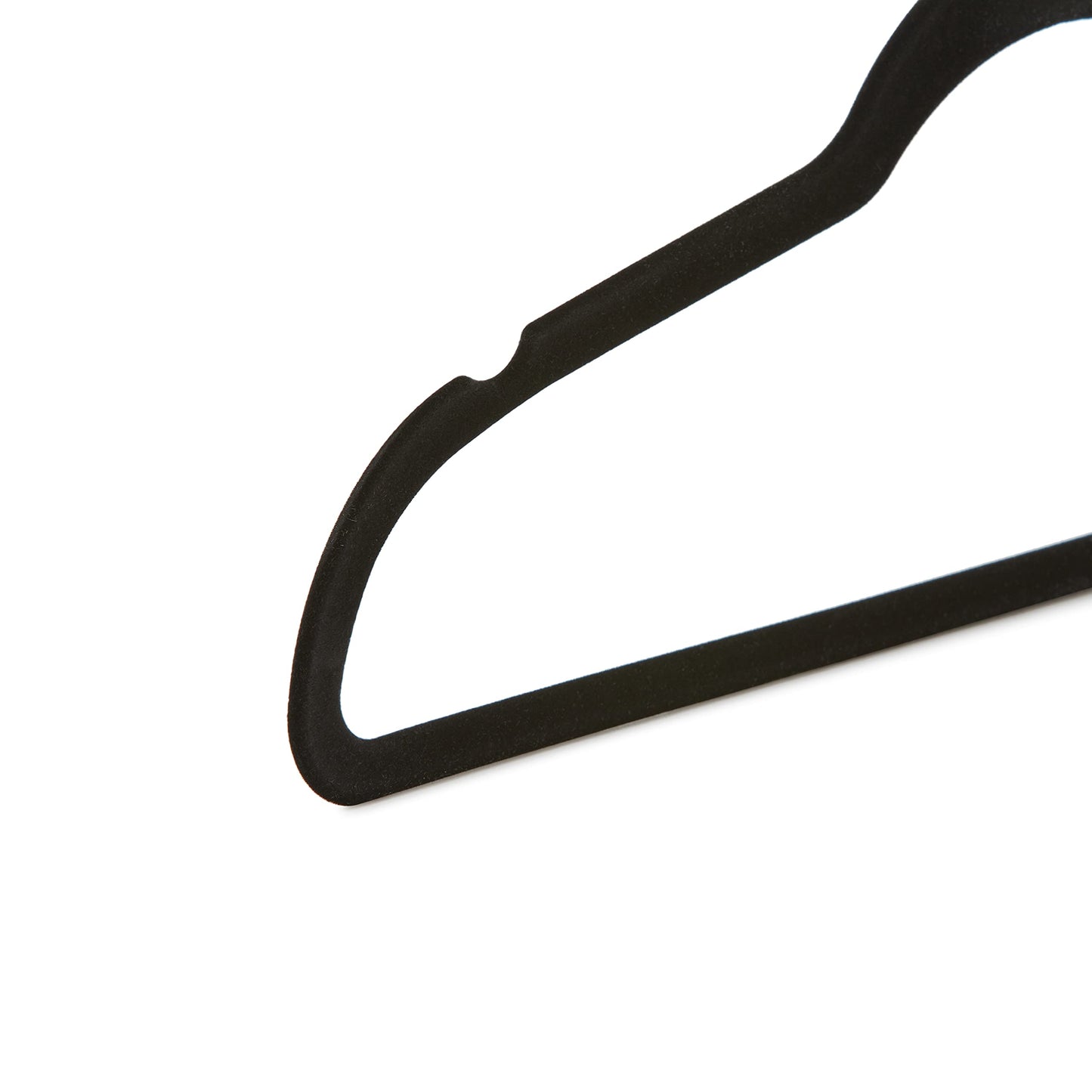 Amazon Basics - Samtbügel für Anzüge, 30er-Pack, Schwarz