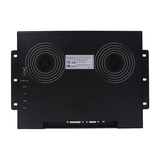 VSDISPLAY Portable Industrial Monitor mit Lautsprecher, 30,7 cm (12,1 Zoll) 800x600 4:3 700nit TFT LCD Screen mit HDMI DVI VGA Schnittstelle