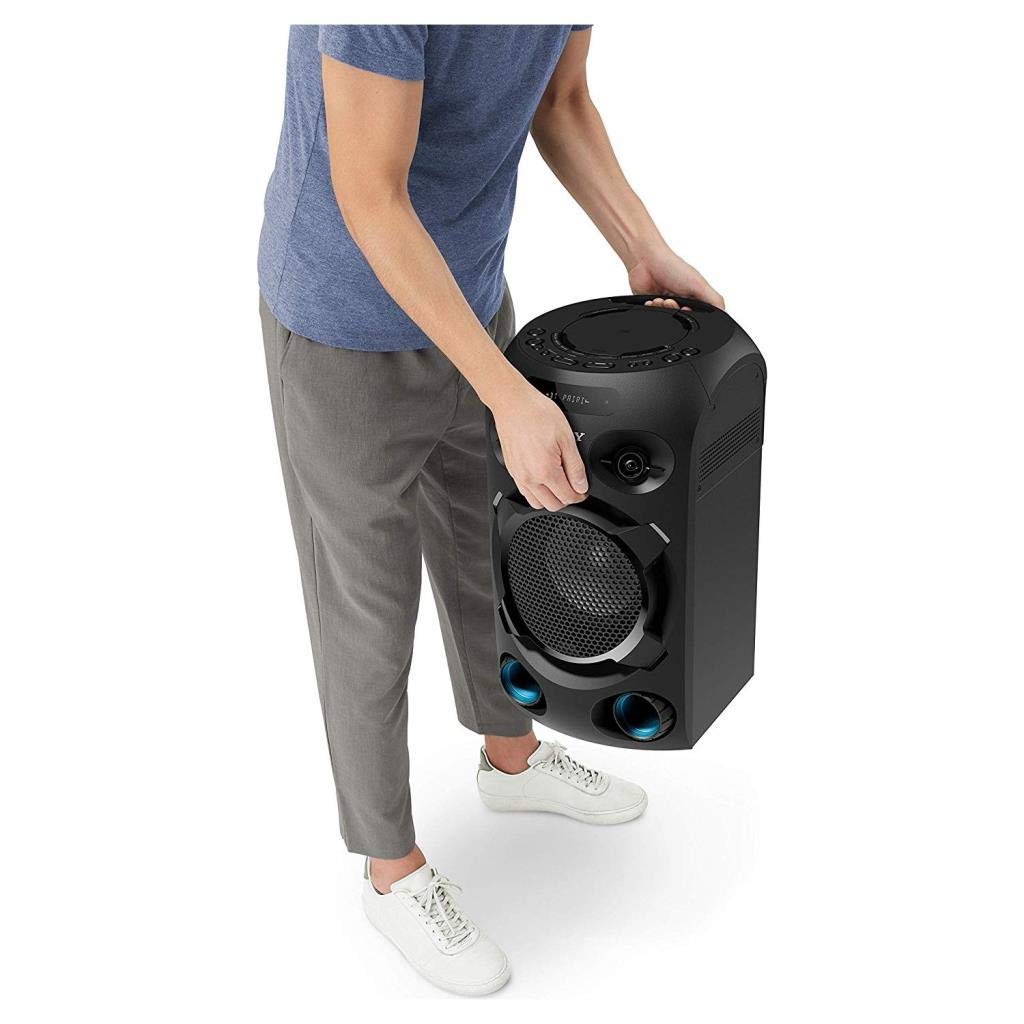 Sony MHC-V02 kompakter High Power Party Lautsprecher (One Box Hifi Music System) schwarz