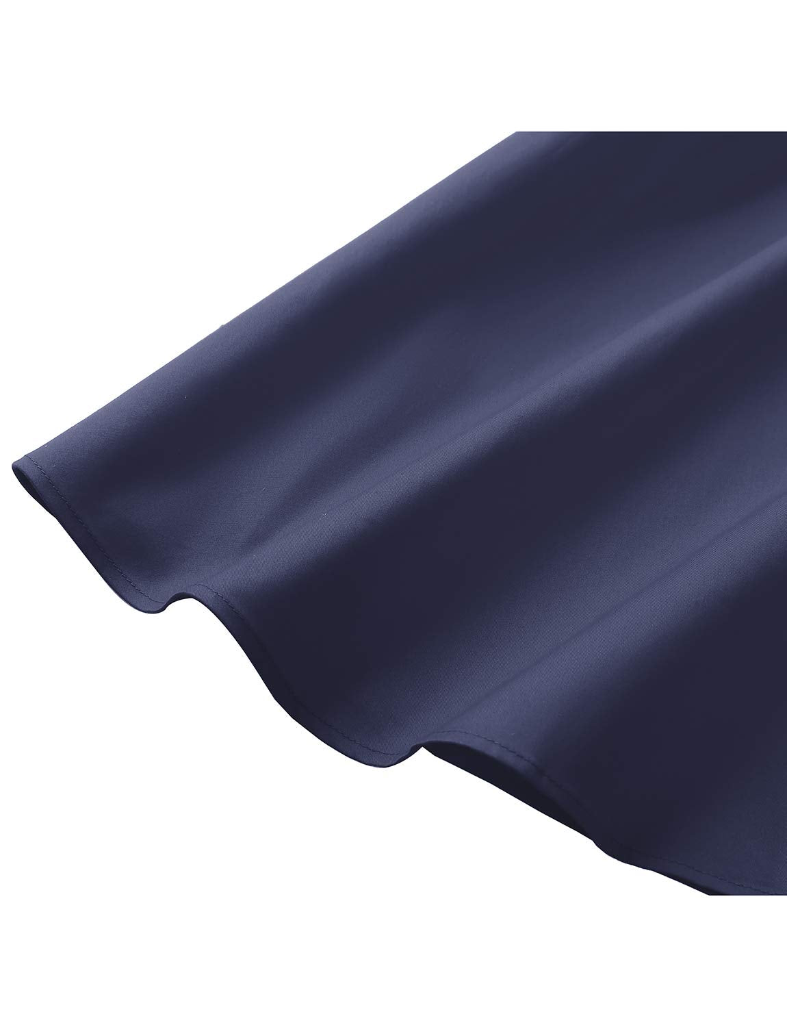 Gardenwed Damen 1950er Vintage Cocktailkleid Rockabilly Retro Schwingen Kleid Faltenrock Navy XL