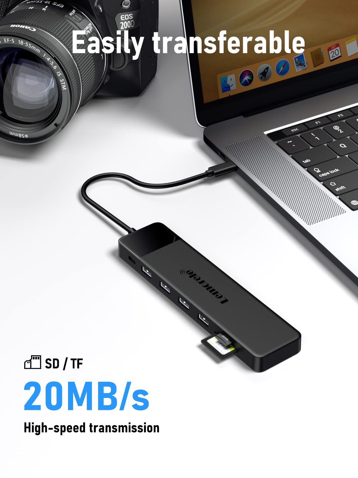 2024 Upgrade Docking Station USB C Hub 3*Display- 14 in 1, Lemorele USB C Dock 2 HDMI Adapter 4K, 3 USB 3.0, 2 USB 2.0, VGA, Type-C 3.0, PD 100W, Audio, SD/TF, für Windows, MacBook, Dell