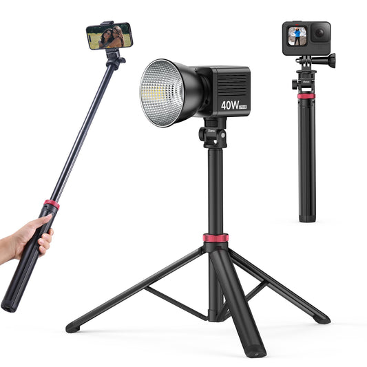 200cm Handy Stativ, ULANZI MT-79 Tragbares Kamera Stativ mit 1/4" Schraube, 180° Winkelverstellung Aluminium ausziehbar Handy Stativ Ständer, Kompatibel mit Videoleuchte, Handy, Kameras, Action Cam