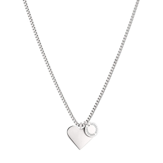 LIEBESKIND BERLIN TIME & JEWEL LJ-0503-N-45 Damen Collier Herz Edelstahl Silber 45 cm One Size