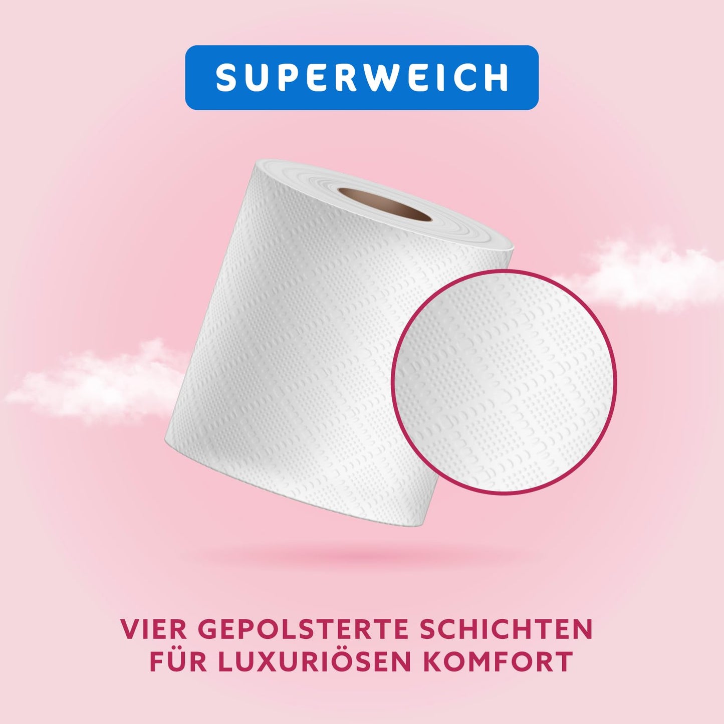 by Amazon Toilettenpapier, 4-lagig Gestepptes, Besonders Weich, 48 Rollen (12 Rollen, 4-er Pack), 160 Blätter pro Rolle, FSC-Zertifiziert
