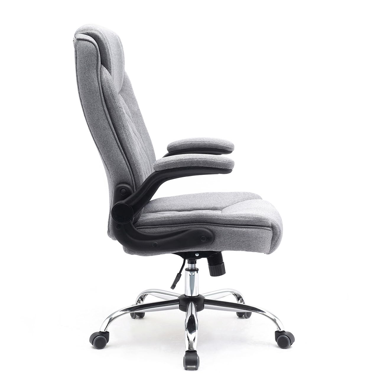 Superkancl ergonomischer Bürostuhl Comfortable mit klappbaren Armlehnen, Grau