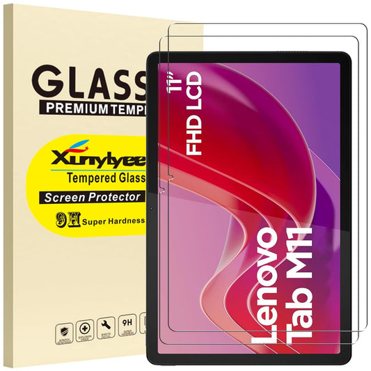 XunyLyee 2-Stück, Panzer Schutz Glas für Lenovo Tab M11 Schutzfolie