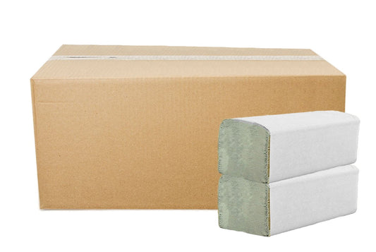 5.000 HERRMANN Papierhandtücher Natur Premium, 1-lagig, ZZ-Falz, 25x23cm Tücher, recycelt und umweltfreundlich – Perfekte Hand-Tuch Falthandtücher für Spender 20x250 Stk