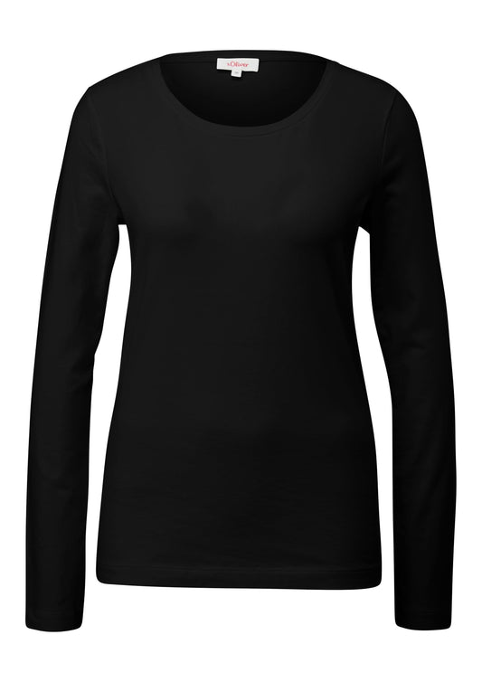 s.Oliver Damen 2150556 T-Shirt, 9999 Schwarz, 38
