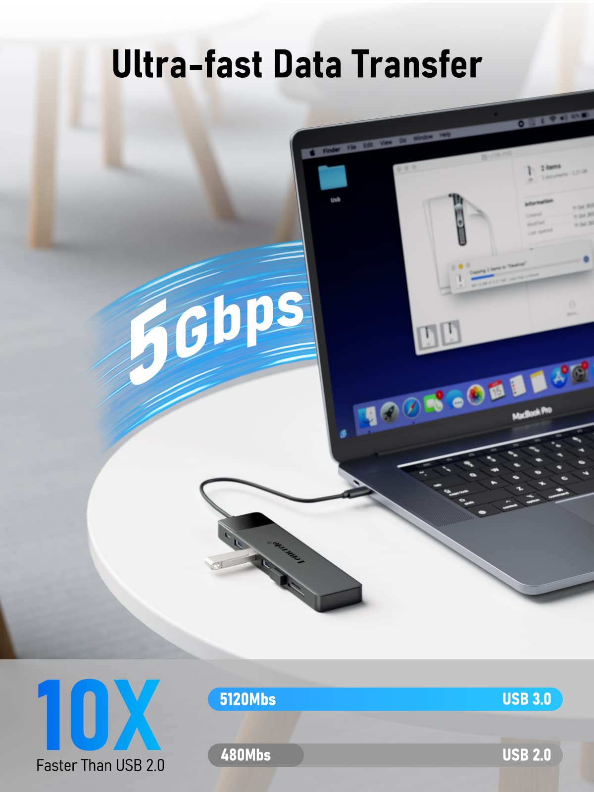 2024 Upgrade Docking Station USB C Hub 3*Display- 14 in 1, Lemorele USB C Dock 2 HDMI Adapter 4K, 3 USB 3.0, 2 USB 2.0, VGA, Type-C 3.0, PD 100W, Audio, SD/TF, für Windows, MacBook, Dell