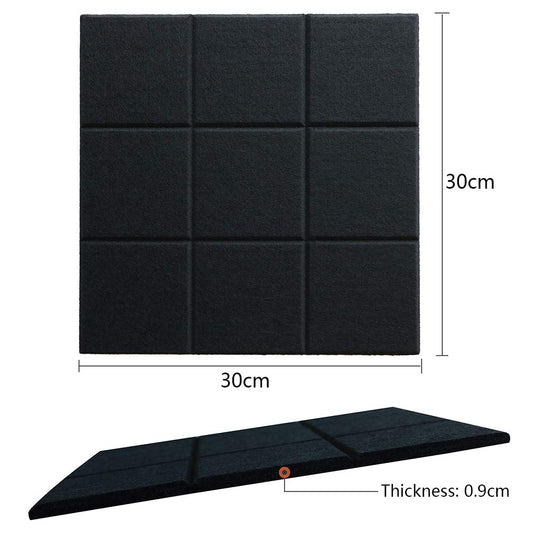 Uoisaiko Große Filz Pinnwand Selbstklebend mit 30 Pinnnadeln, 6 Stück 30x30cm Filzboard Memotafeln Memo Boards Bulletin Board Wanddekoration für Büro Küche, Fotos Memos
