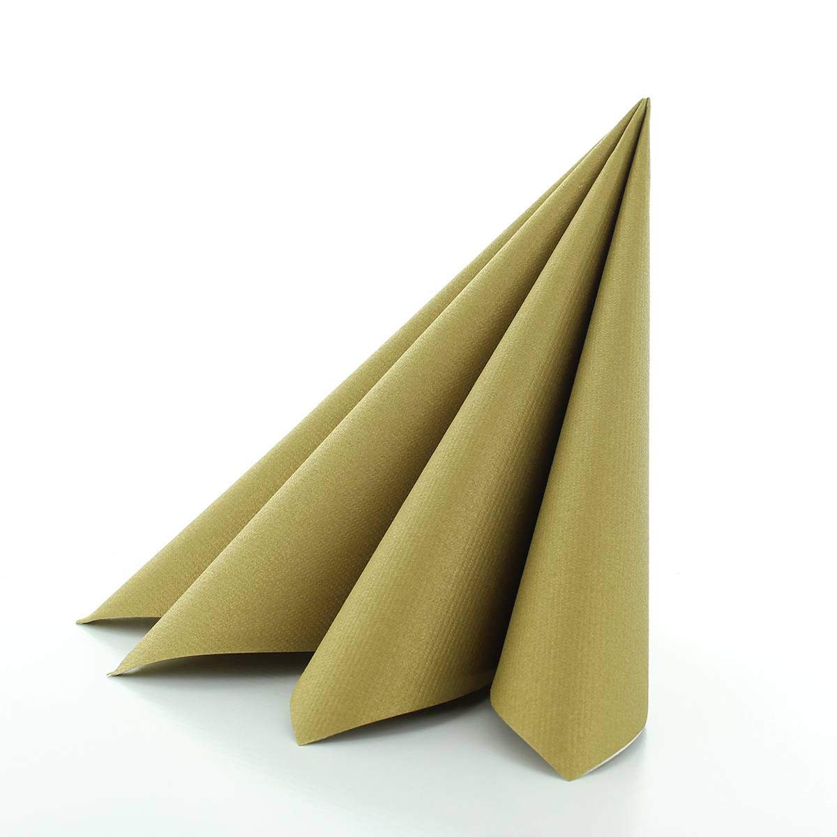 Sovie Home Linclass®Airlaid Serviette 40x40cm, saugstark und reissfest, ideal für Hochzeiten, Geburtstage, Festlichkeiten, Gold, 12 Stück