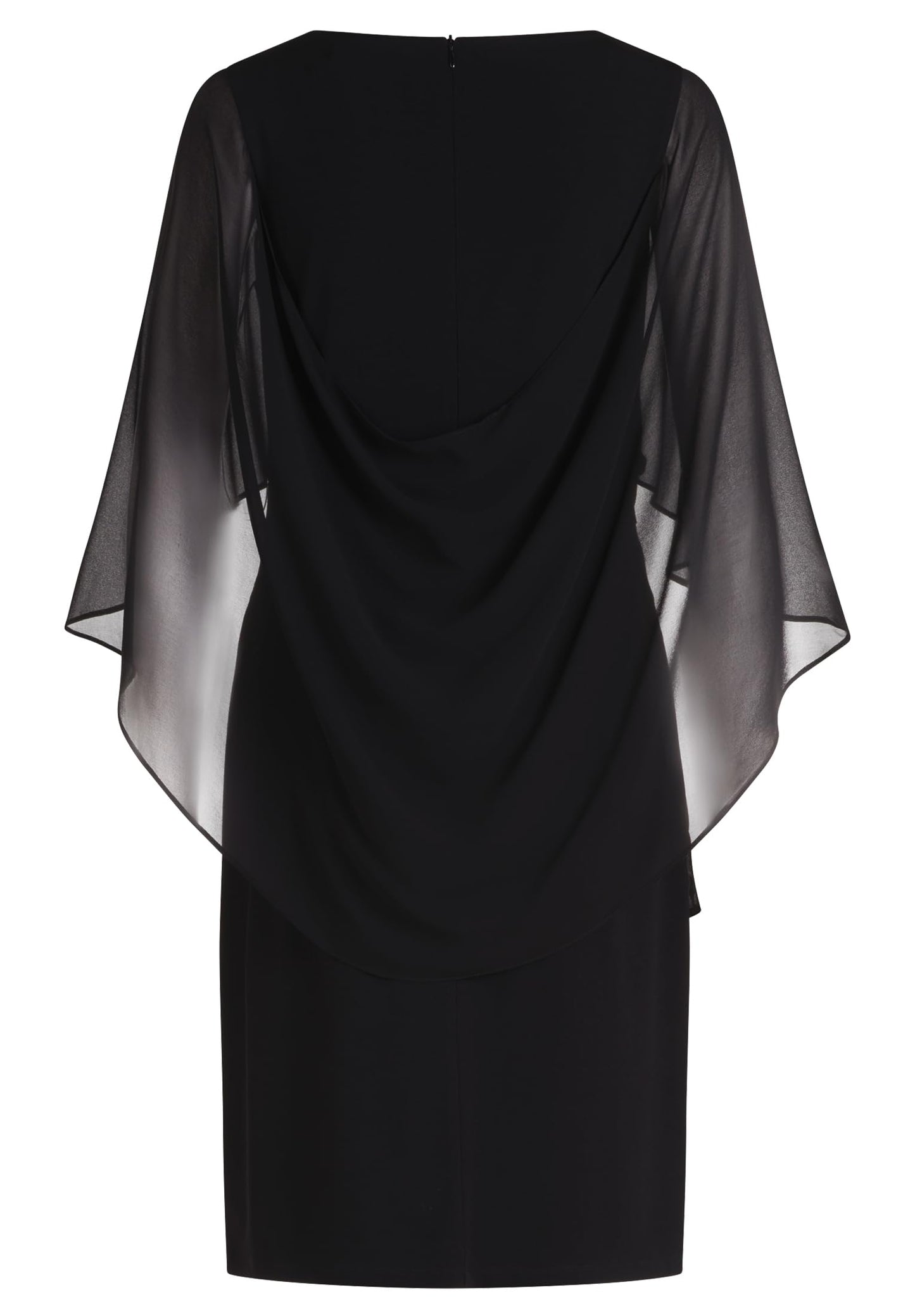 Vera Mont Damen Cocktailkleid mit Raffung Schwarz,44