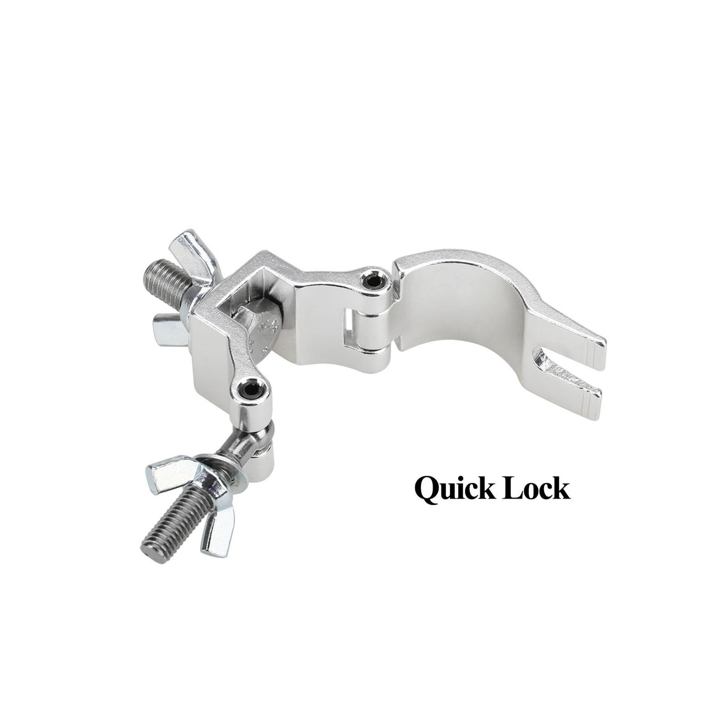 TSSS 10 Stk Mini Alulegierung Haken Traversen Last tragen 75 KG/ 165 lB für Par Scheinwerfer Bühnenbeleuchtung Partylicht Beleuchtung Zubehör,Fit Rohr 32-35mm,Gewindebolzen DIA 9.6mm