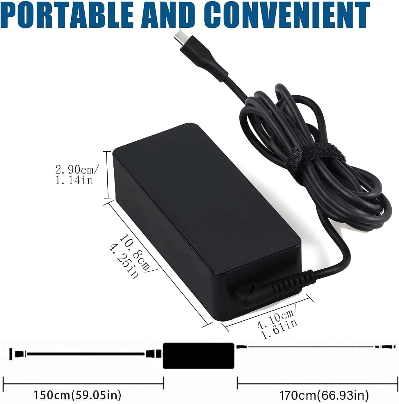 65W USB C Ladegerät Netzteil für HP Elitebook Spectre Chromebook Probook Pavilion X360 X2 ; Lenovo ThinkPad Yoga, Dell Latitude, MacBook Pro Air, Acer, Samsung Galaxy, Huawei Matebook AC Adapter