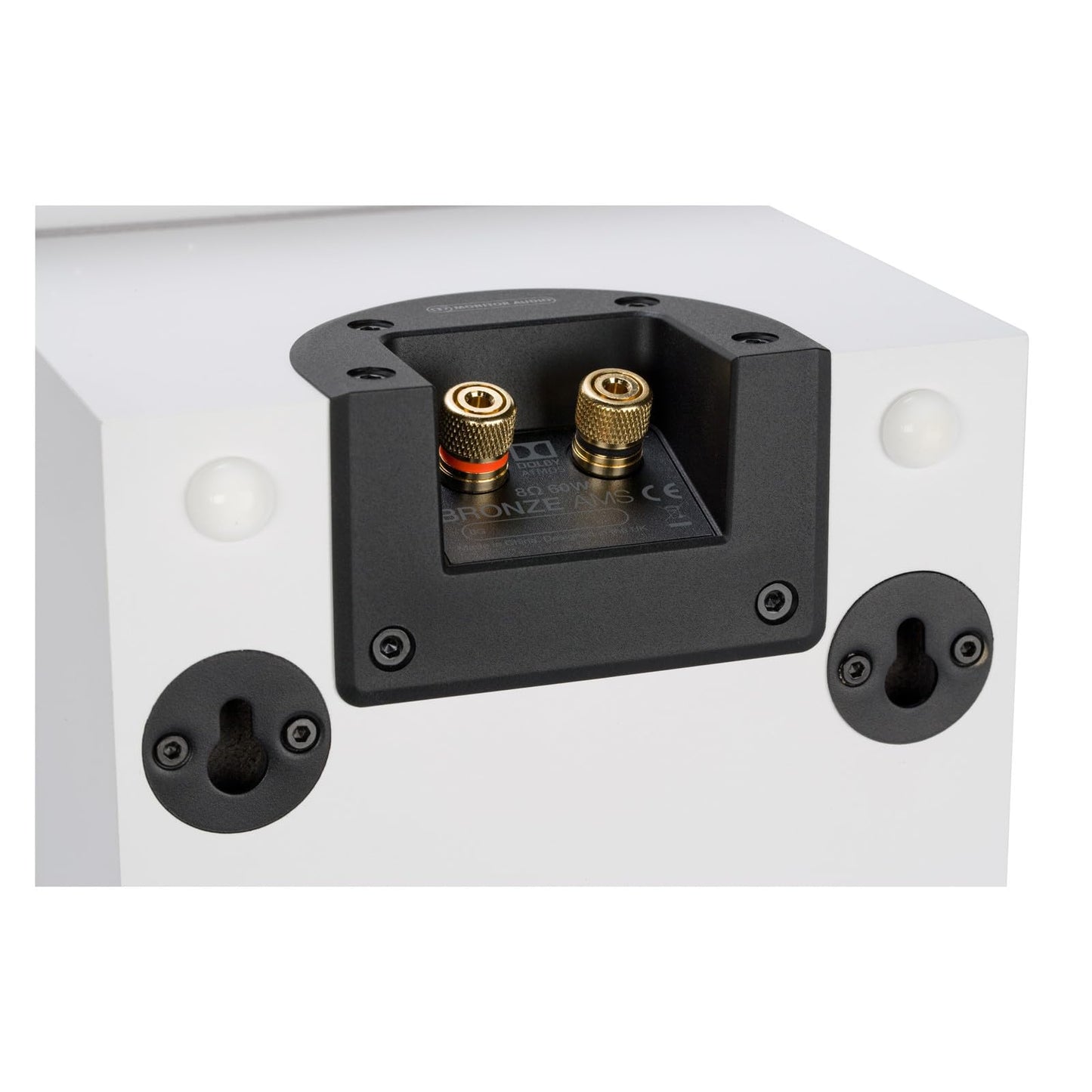 Monitor Audio AMS 6G | Dolby Atmos® Enabled-Lautsprecher| Farbe: Weiß | Paar | Heimkino | 2-Wege | 8 Ohm | 60 Watt | Dolby Atmos®-Zertifiziert | Geschlossenes Gehäuse | Passiv