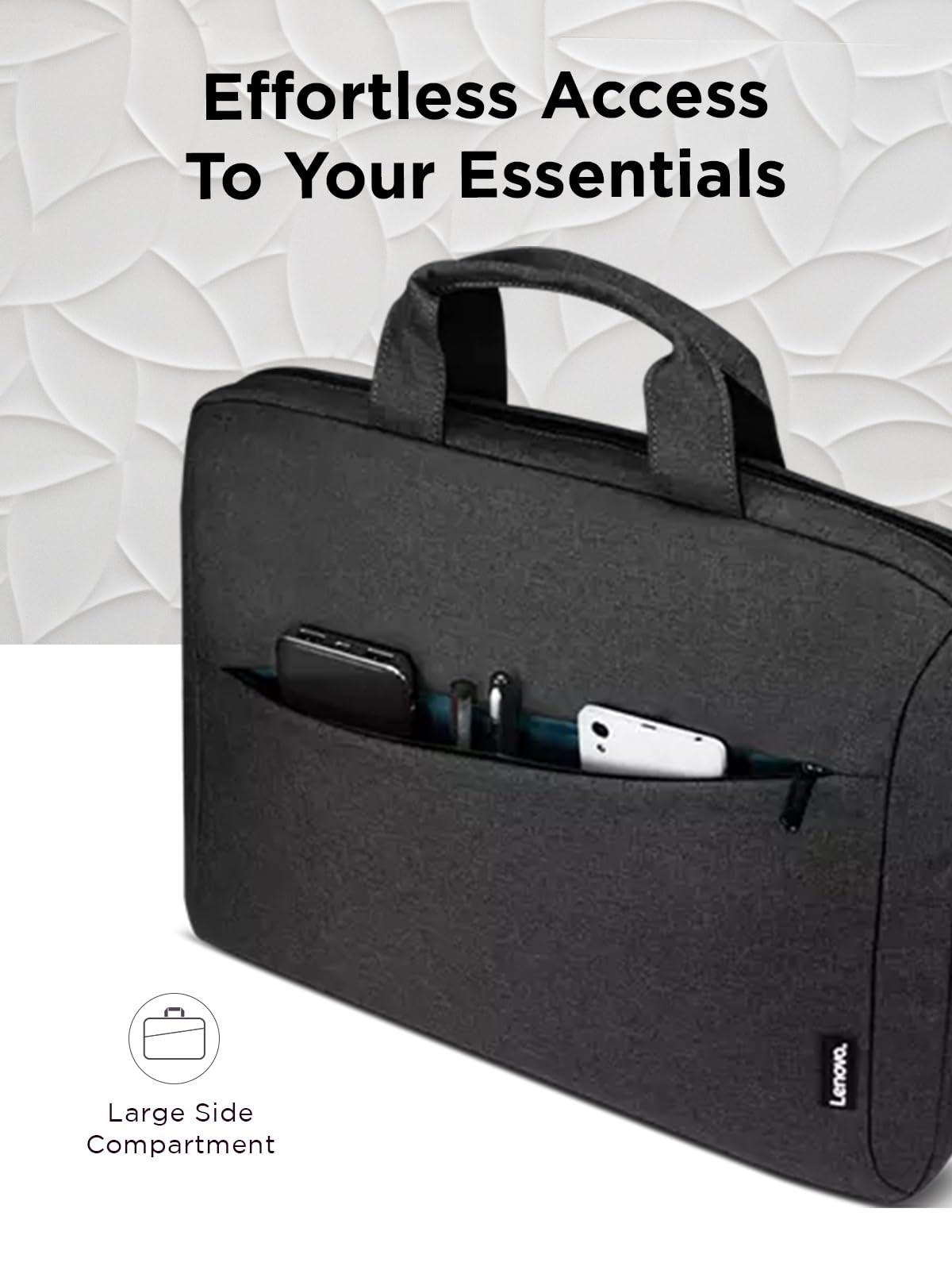 Lenovo [Tasche] 15,6 Zoll Casual Topload Laptop Tasche T210 (wasserabweisend), works with Chromebook (WWCB), schwarz, 435 g (0.90 lbs)