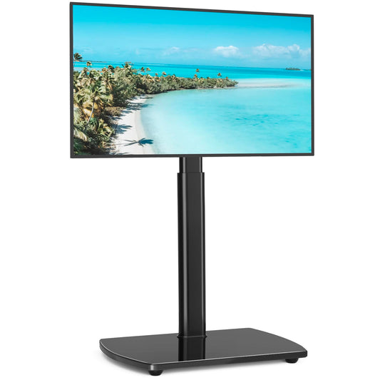 RFIVER TV Ständer Fernsehständer TV Bodenständer Standfuß Fernsehstand höhenverstellbar schwenkbar für 32 bis 65 Zoll Fernseher bis zu 35kg Max. VESA 400 * 400