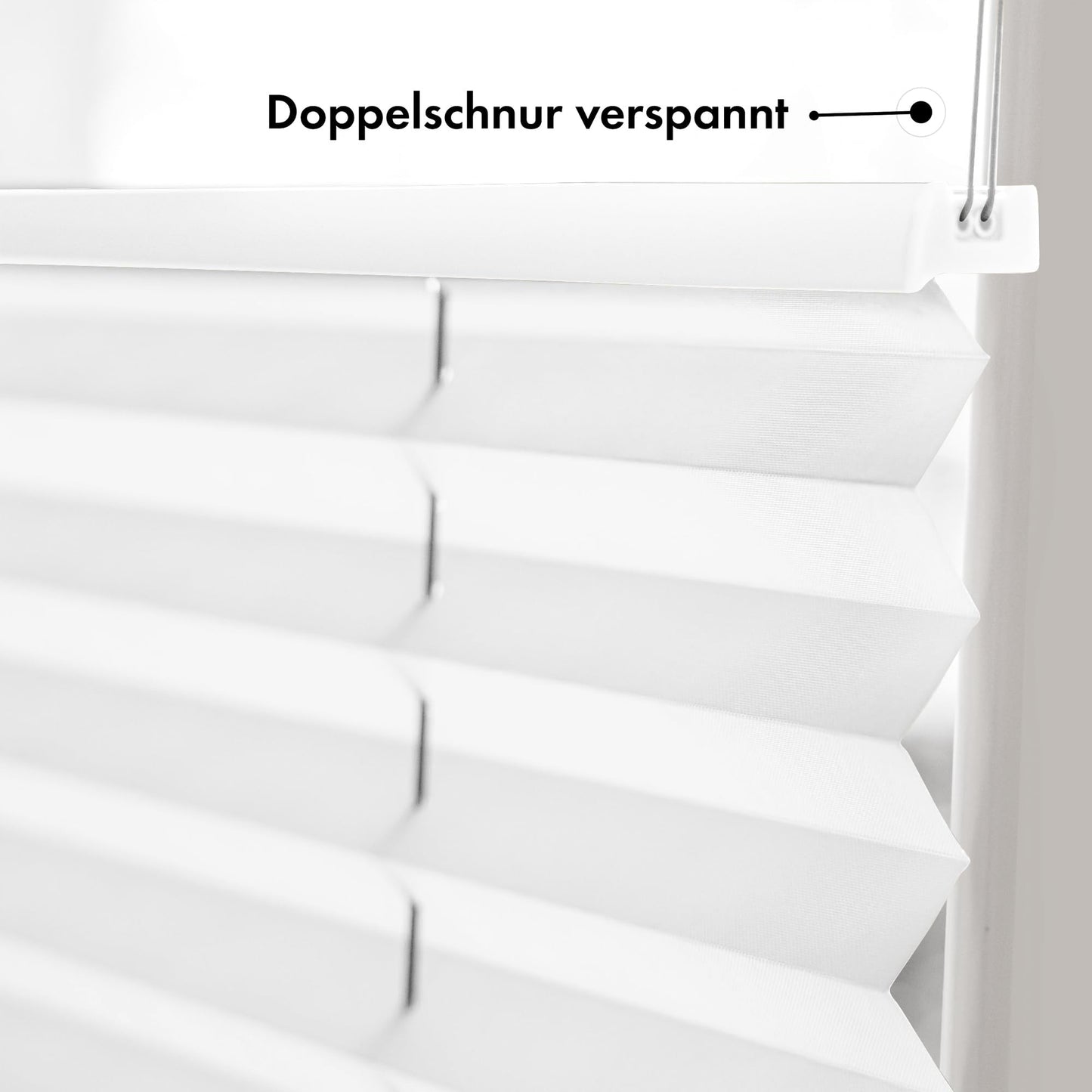 Sonello Plissee Klemmfix ohne Bohren 80cm x 100cm Weiß Faltrollo Plisseerollo Jalousie für Tür & Fenster Blickdicht Sichtschutz Sonnenschutz Fertifplissee Rollo