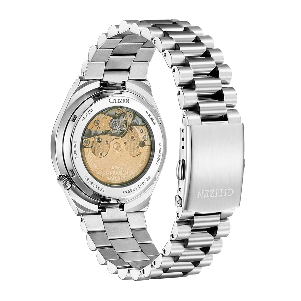 CITIZEN Herren Analog Automatik Uhr mit Edelstahl Armband NJ0150-81Z