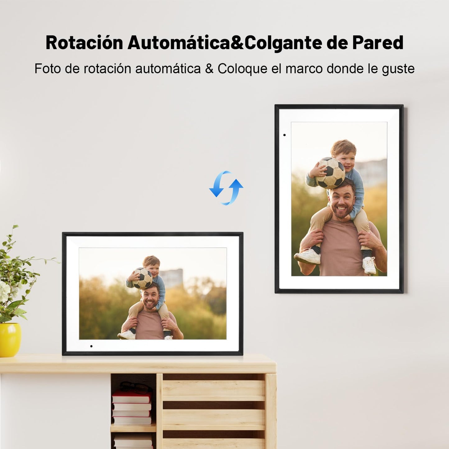 AEEZO Digitaler Bilderrahmen WLAN 10,1 Zoll,1280x800 IPS Touchscreen Elektronischer Fotorahmen,32GB-Speicher,Automatische Drehung, Unterstützt Micro SD Karte