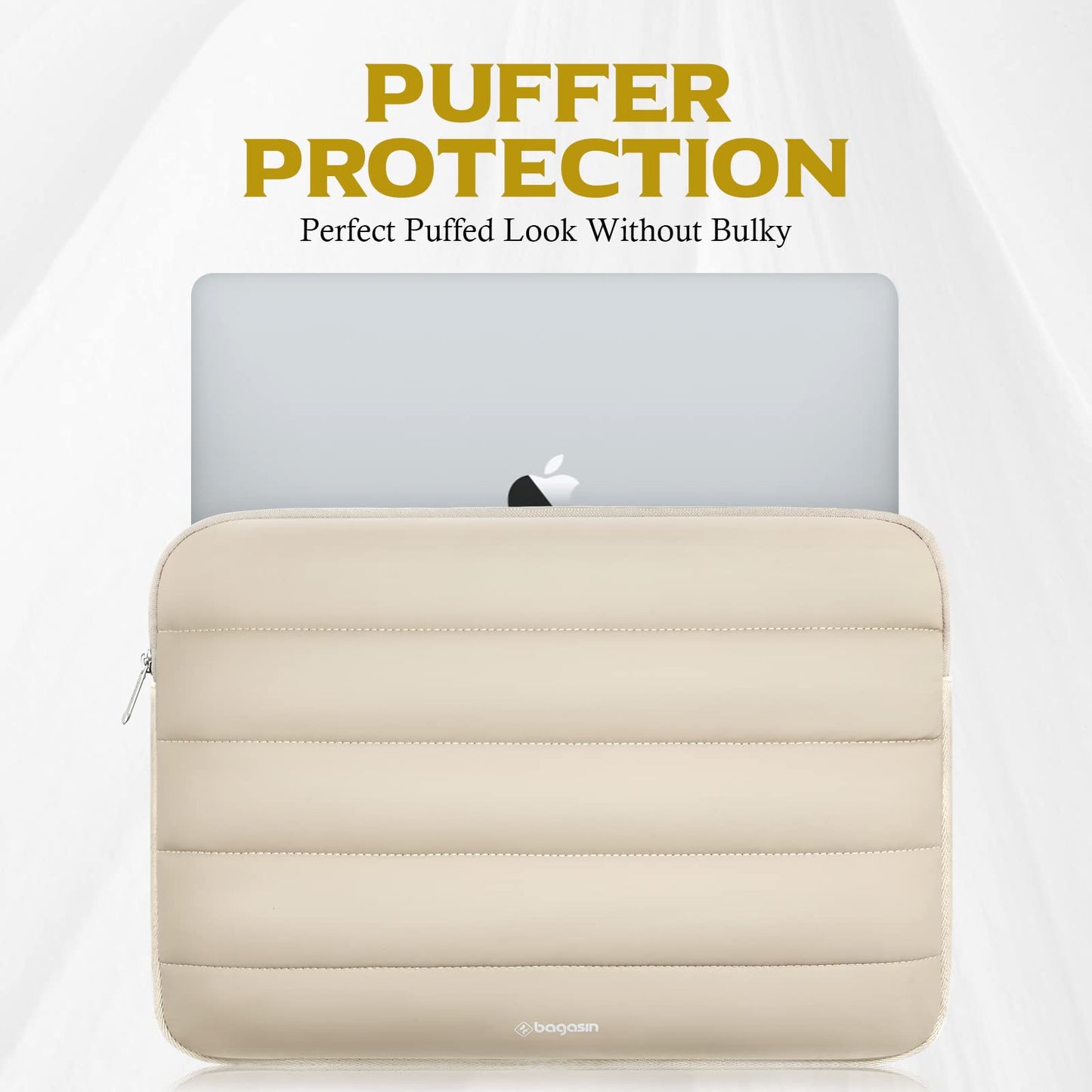 Bagasin Laptop Hülle Tasche, 15 15,6 16 Zoll TSA Laptoptasche Schutzhülle Sleeve Wasserdicht mit 4-lagigem Schutz, Laptophülle für MacBook, HP, Dell, Lenovo, Asus Notebook