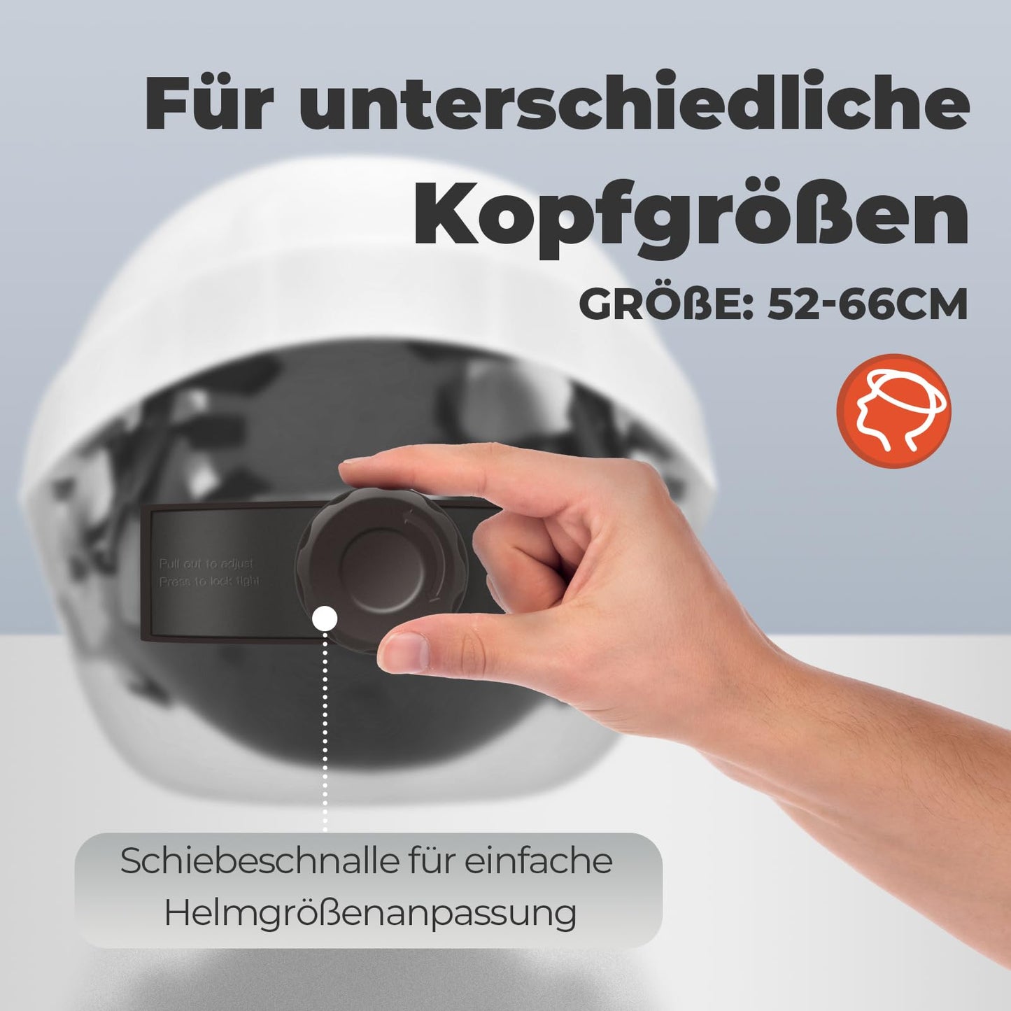 Bauhelm EN397, Mustbau Sicherheitshelm, Arbeitshelm Schutzhelm mit DIY Steckplätze für 53-65 cm Kopfumfang verstellbar, Sicherheitshelm mit Schweißband für BAU und Industrie (Weiß, 1 Pcs)