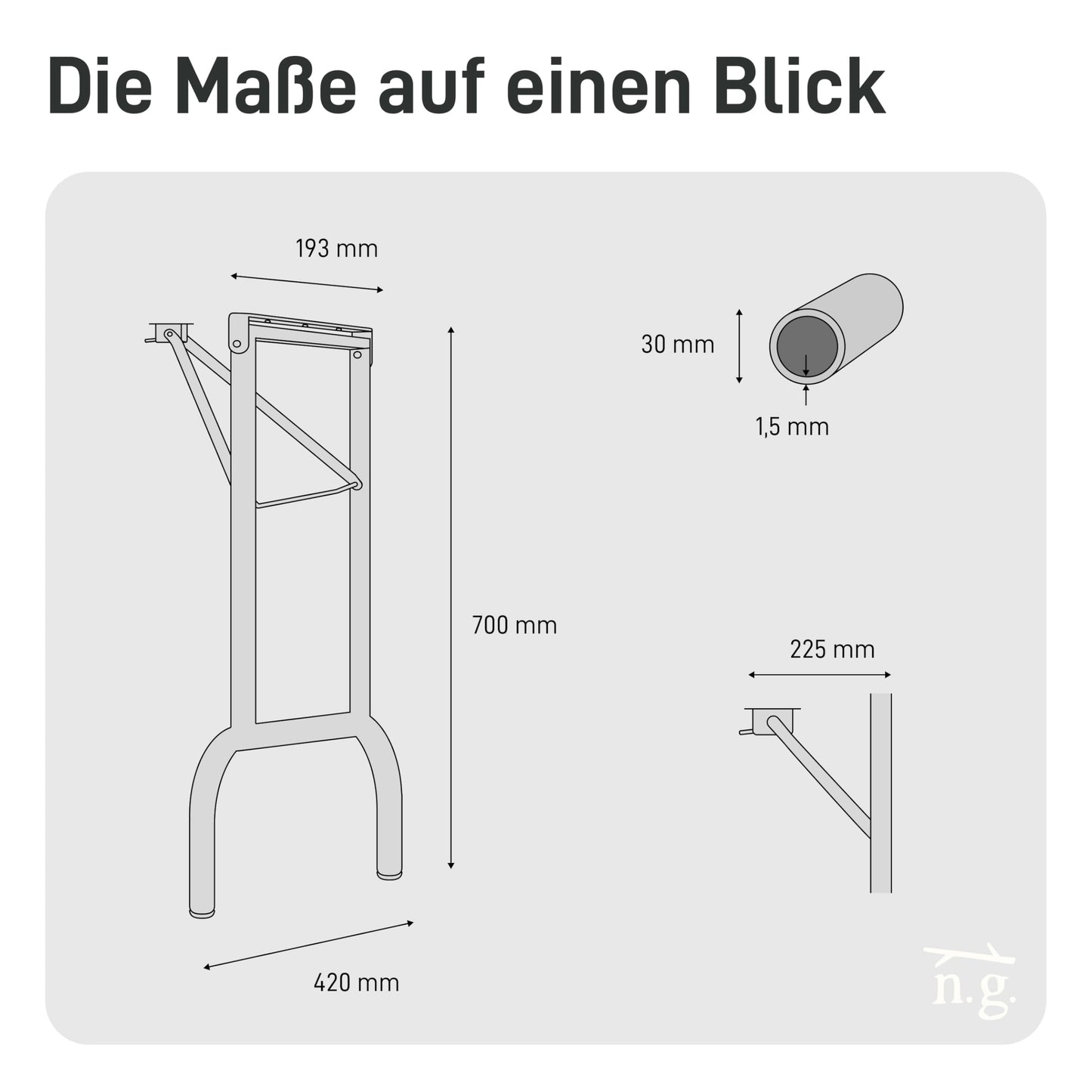 Natural Goods Berlin 2X Tischbeine Metall Dunkelrot für Bierzeltgarnitur klappbar (70 cm x 42 cm) - Tischfüße für Biertisch - Biergartengarnitur Tischkufen - Outdoor Tischgestell Garten & Terrasse
